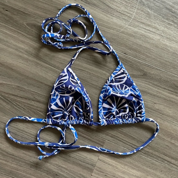 La Double J Triangle Bikini Top Conchiglie in Lycra - Picture 3 of 6